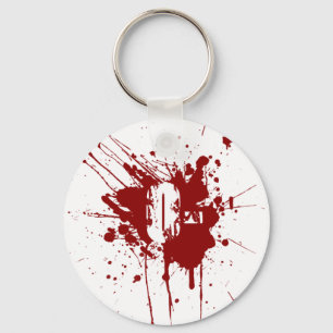 O Negatieve Bloedtype Donatie Vampier Zombie Sleutelhanger