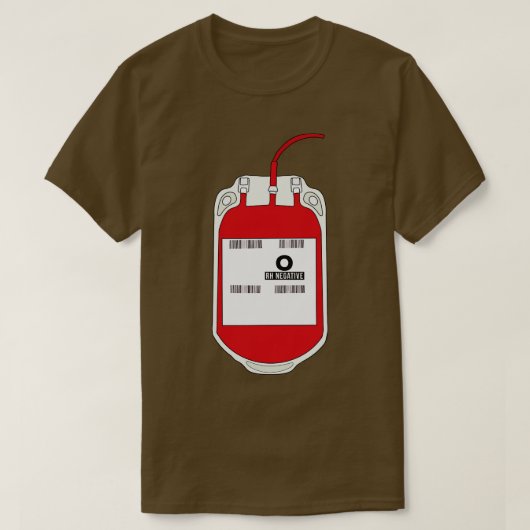 o Negatieve bloedzak T-shirt (Design voorkant)