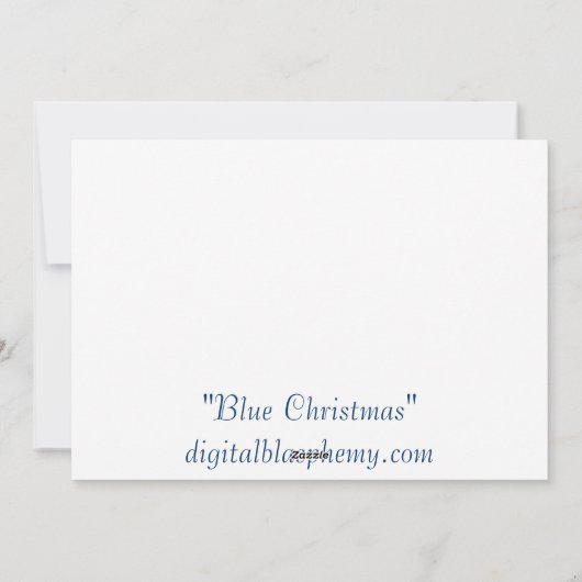 O Night Divine Kerstcard Feestdagenkaart (Achterkant)