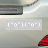(^o^) (^o^) bumpersticker (Op auto)