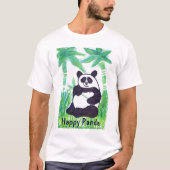 O.O. Happy Panda-Mannen T-Shirt (Voorkant)
