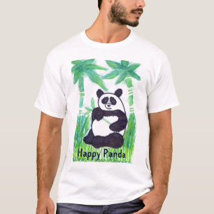 O.O. Happy Panda-Mannen T-Shirt