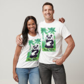 O.O. Happy Panda-Mannen T-Shirt (Unisex)