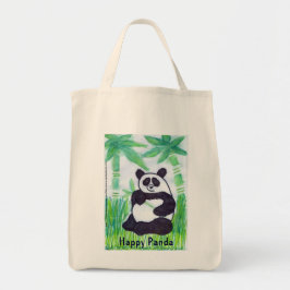 O.O. Happy Panda Organic Bag Tote Bag