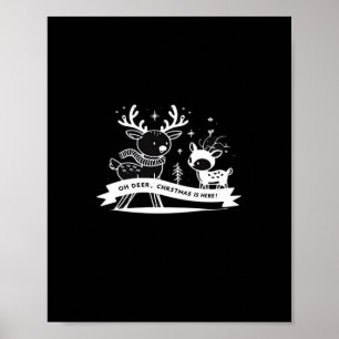 O Oh Hertog Kerst Viering Vakantie Stijl Poster
