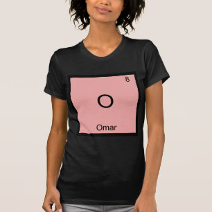 O - Omar Grappig Chemie Element Symbool T-Shirt