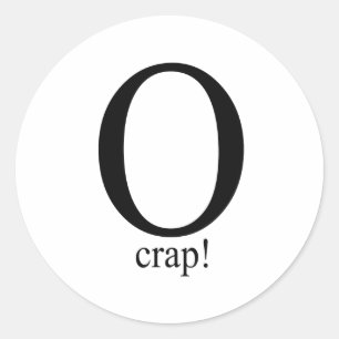 O onzin ronde sticker