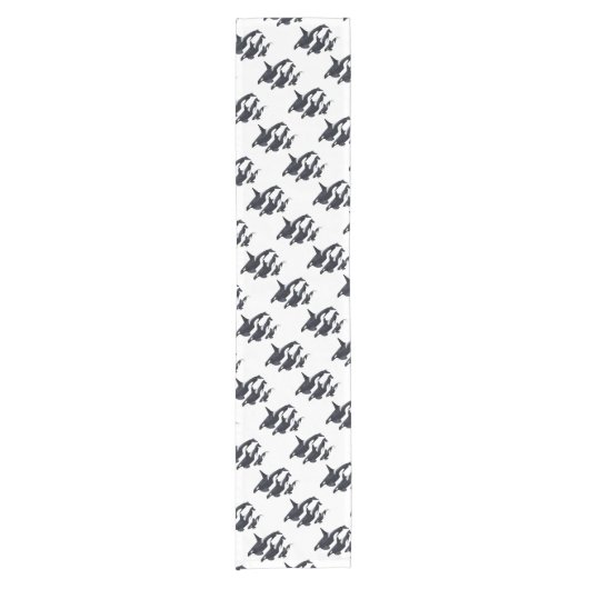 O.orca-fond transparent korte tafelloper (Voorkant)