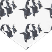 O.orca-fond transparent korte tafelloper (Hoek)