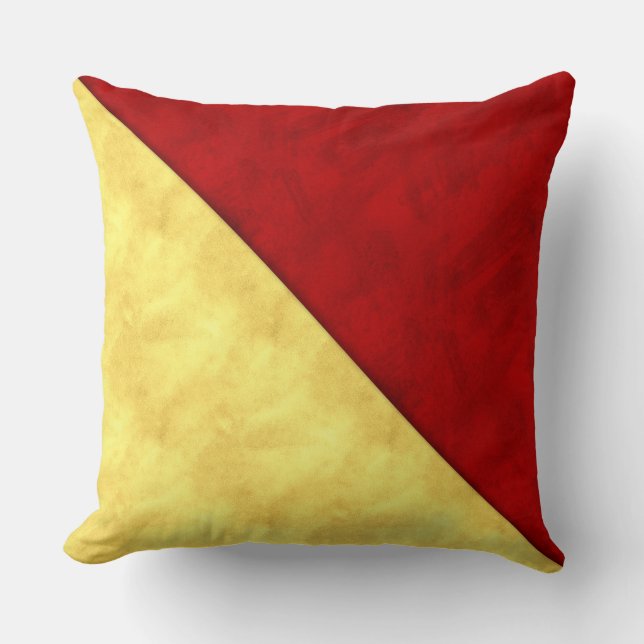 O Oscar Waterverf Nautical Signal Maritime Vlag Kussen (Voorkant)