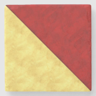 O Oscar Waterverf Nautical Signal Maritime Vlag Stenen Onderzetter