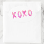 ✘ o ✘ ovale sticker (Tas)