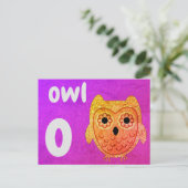 o - owl flash - kaart (Staand voorkant)