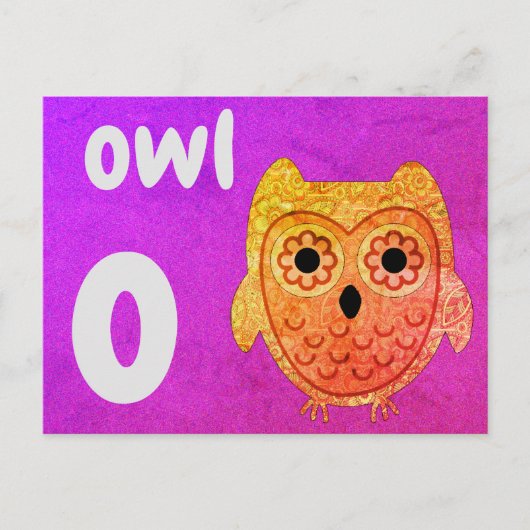 o - owl flash - kaart (Voorkant)
