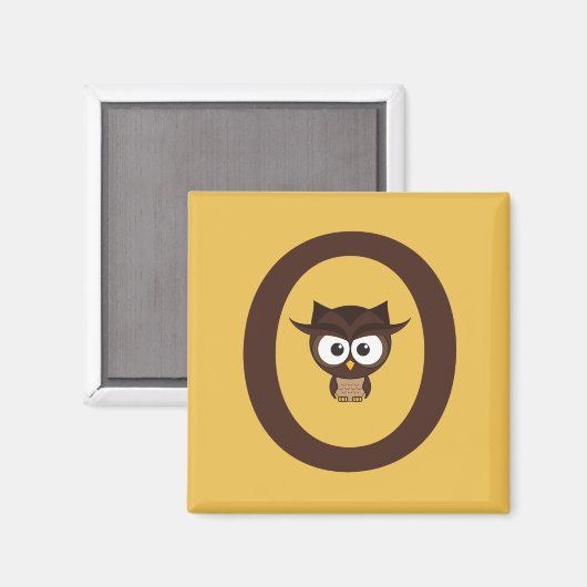 O - Owl Magneet (Voorkant / Achterkant)
