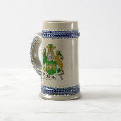 O Reilly Coat of Arms Stein - Family Crest Bierpul (Voorkant links)