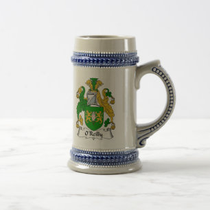 O Reilly Coat of Arms Stein - Family Crest Bierpul