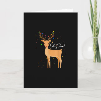 O Rendier Kerstlicht Pyjamavouwkaart Kaart