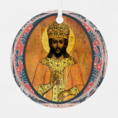 O Rex Gentium Medieval Christian Art Jesse Tree Metalen Ornament (Voorkant)