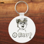 O RLY? Button Sleutelhanger (Voorkant)