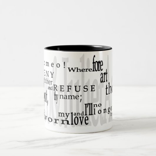 "O Romeo, Romeo!" Mok Shakespeare Quote (Center)