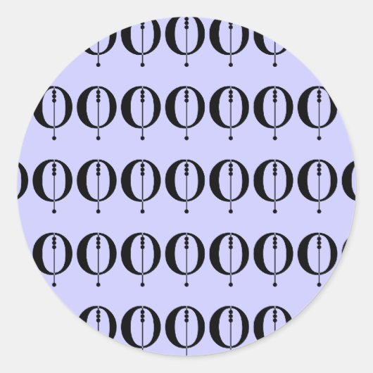 O RONDE STICKER (Voorkant)