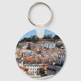 O Rossio e a Colina do Castelo, Lisboa, Portugal Sleutelhanger