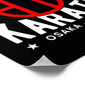 O Ryu Karate Do Martial Arts Japan Tokyo  Poster (Hoek)
