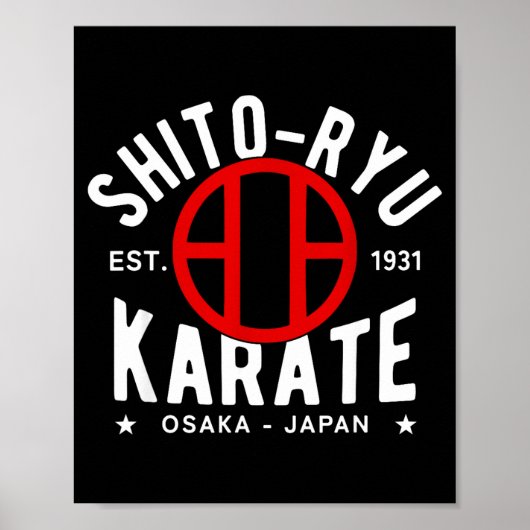 O Ryu Karate Do Martial Arts Japan Tokyo  Poster (Voorkant)