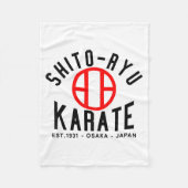 O-ryu Karate Japan Martial Arts  Fleece Deken (Voorkant)