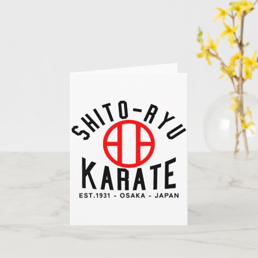 O-ryu Karate Japan Martial Arts  Kaart (Gele Bloem)