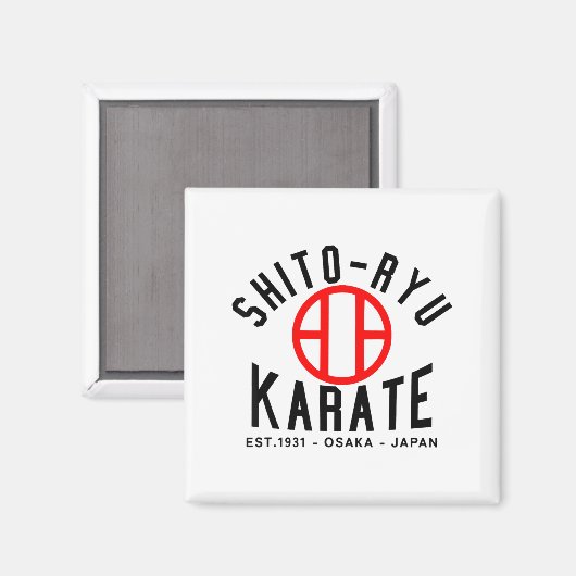 O-ryu Karate Japan Martial Arts  Magneet (Voorkant / Achterkant)
