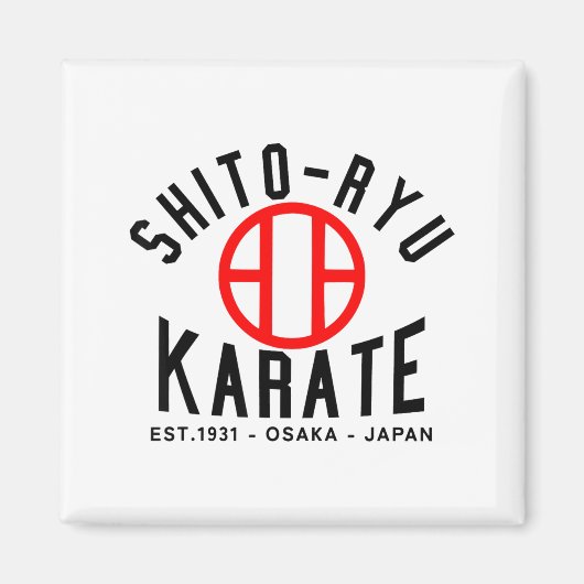 O-ryu Karate Japan Martial Arts  Magneet (Voorkant)