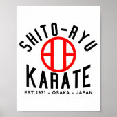 O-ryu Karate Japan Martial Arts  Poster (Voorkant)