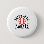 O-ryu Karate Japan Martial Arts  Ronde Button 5,7 Cm (Voorkant)