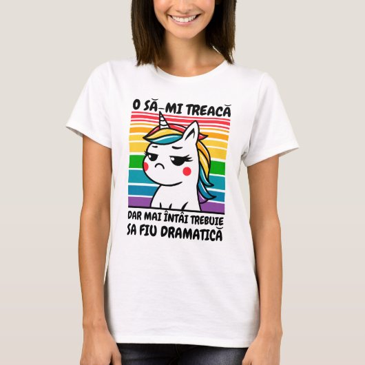 O să-mi treacă Unicorn T-shirt (Voorkant)