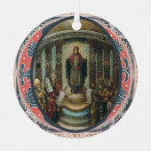 O Sapientia Icon of Holy Wisdom Advent Metalen Ornament (Voorkant)