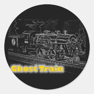 O schaalmodel trein - spooktrein ronde sticker