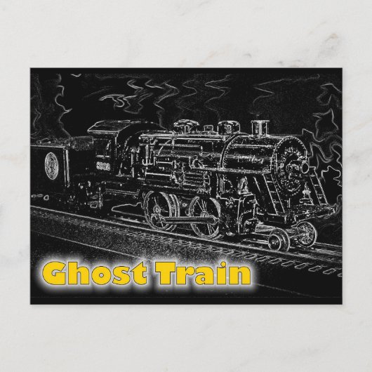 O Schaalmodeltrein - Ghost-trein Briefkaart (Voorkant)