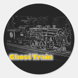 O Schaalmodeltrein - Ghost-trein Ronde Sticker
