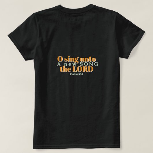 O Sing Onto de HEER christen T-shirt (Design achterkant)