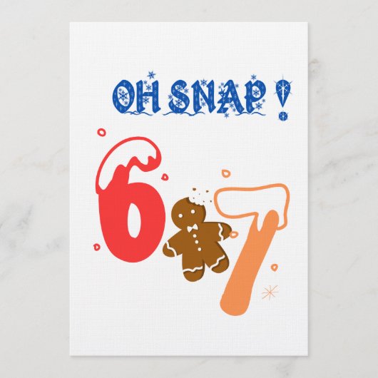 O Snap Peperkoek 67 Kaart (Voorkant)