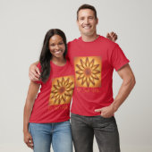 O Sole Mio. Abstracte geometrische verlooptextuur. T-shirt (Unisex)