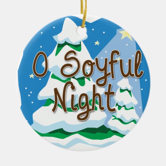 O Soyful Night Keramisch Ornament (Voorkant)