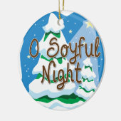 O Soyful Night Keramisch Ornament (Links)