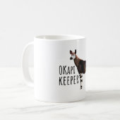 O staat voor Okapi Keeper Koffiemok (Voorkant links)