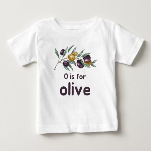 O staat voor OLIVE Green Veggie Alphabet O (Voorkant)
