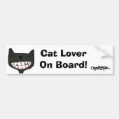 O&T Bumpersticker Cat Lover... (Voorkant)