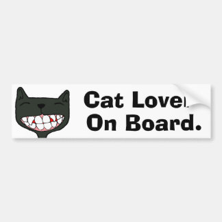 O&T Topaz "Kat Lover aan boord" Bumpersticker