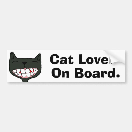 O&T Topaz "Kat Lover aan boord" Bumpersticker (Voorkant)